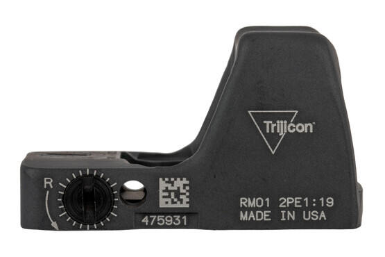 Trijicon Type 2 RMR with Adjustable 3.25 MOA reticle features easy to use side mounted controls and an sniper grey finish